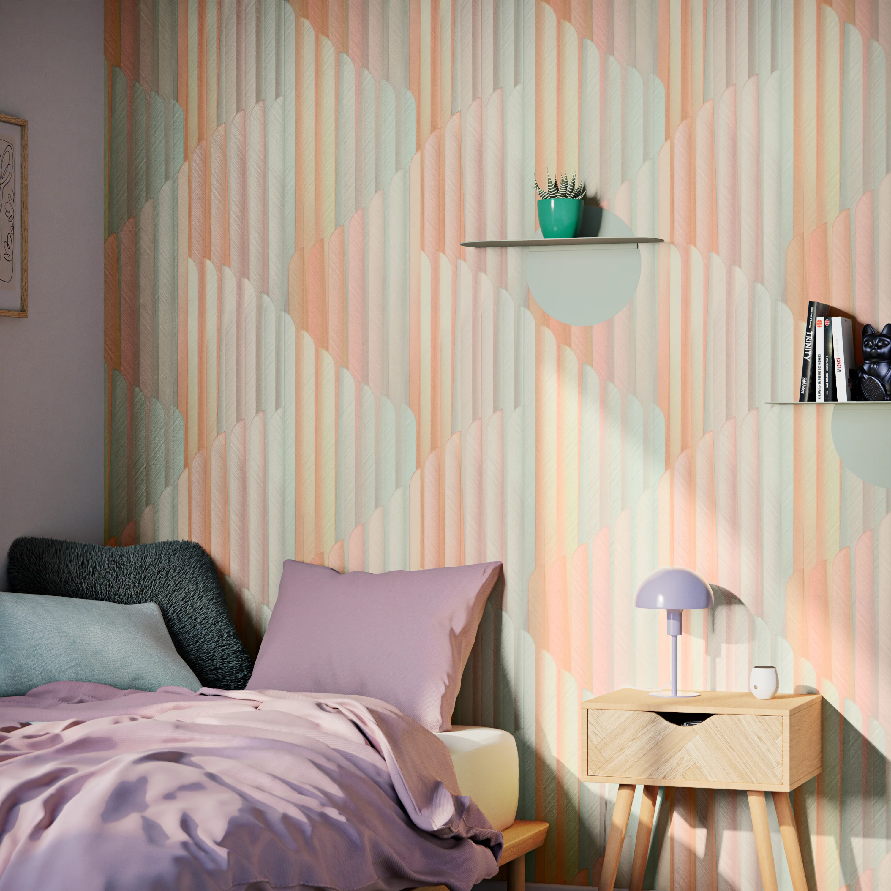 Papier peint intissé ELYSIUM coloris multicolore