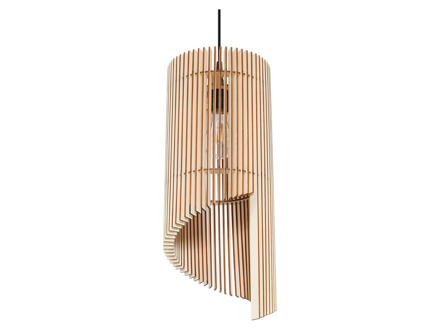 Lampa wisząca Alexia drewniana brązowa