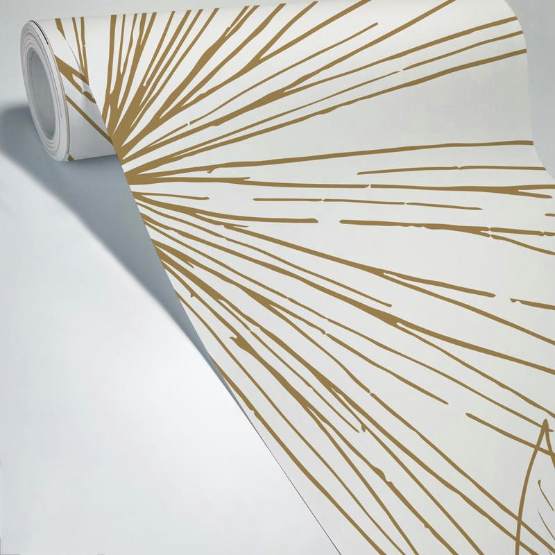 LÄMNAR KOLA - Papier Peint Panoramique L336xH270cm Marron Feuillage