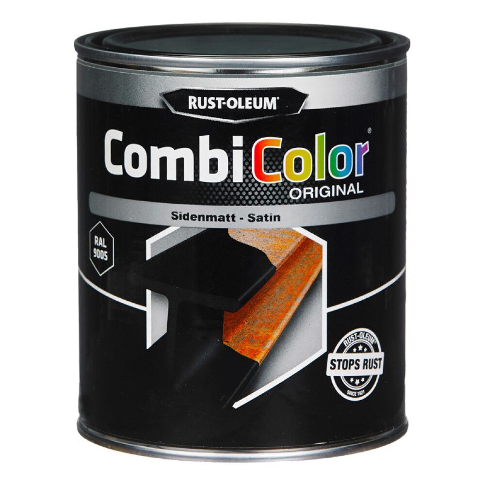 METALLAKK COMBICOLOR® 750ML SVART SATINMATT