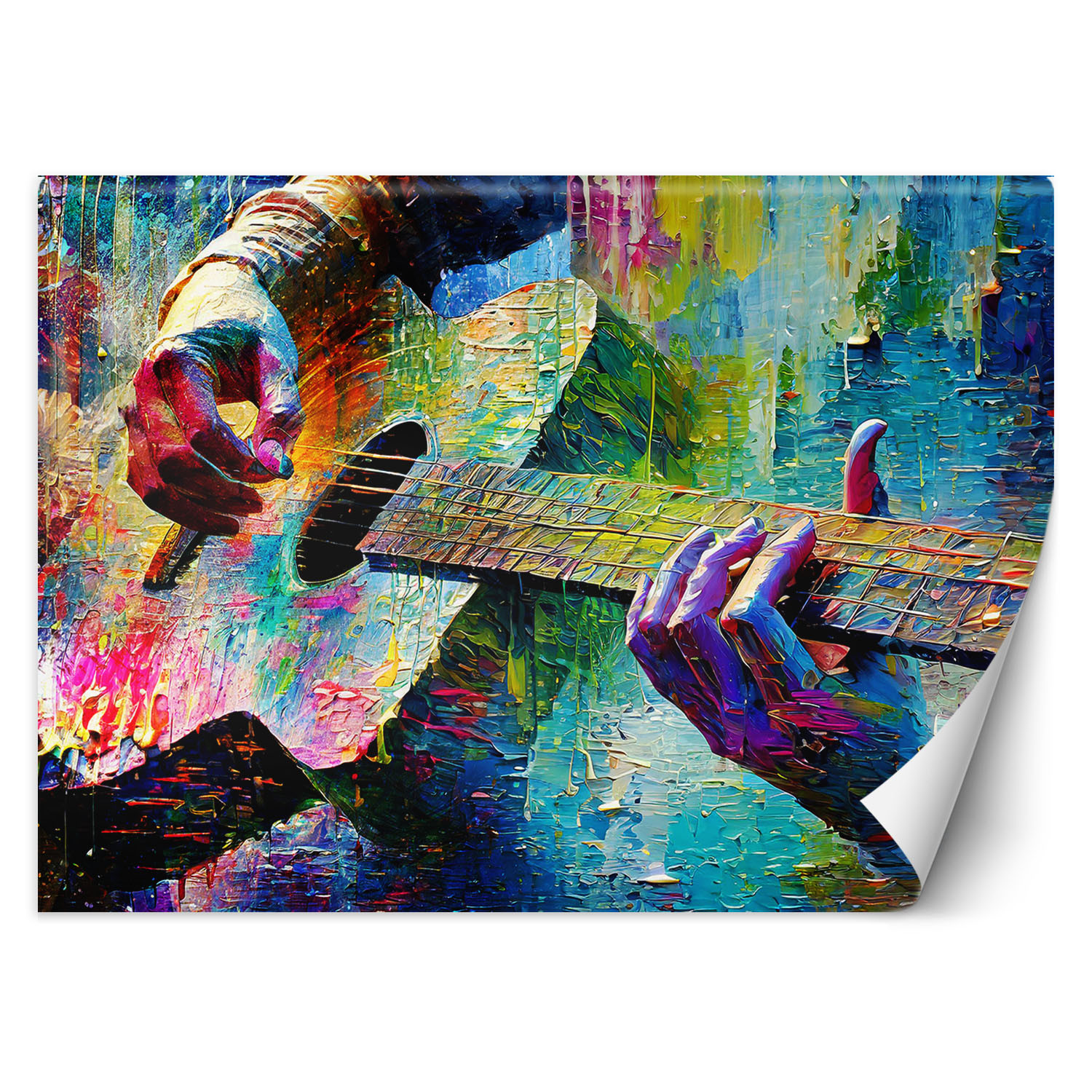 Feeby Fototapeta, Gitara Muzyka Kolorowy 150x105