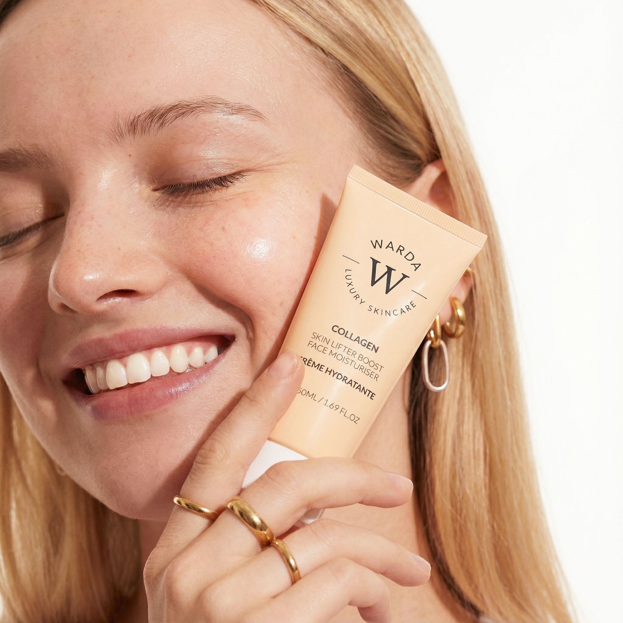 WARDA Skin Lifter Boost Collagen Anti-Aging Moisturiser 50ml   Anti-Aging Collagen Gel Serum 30ml