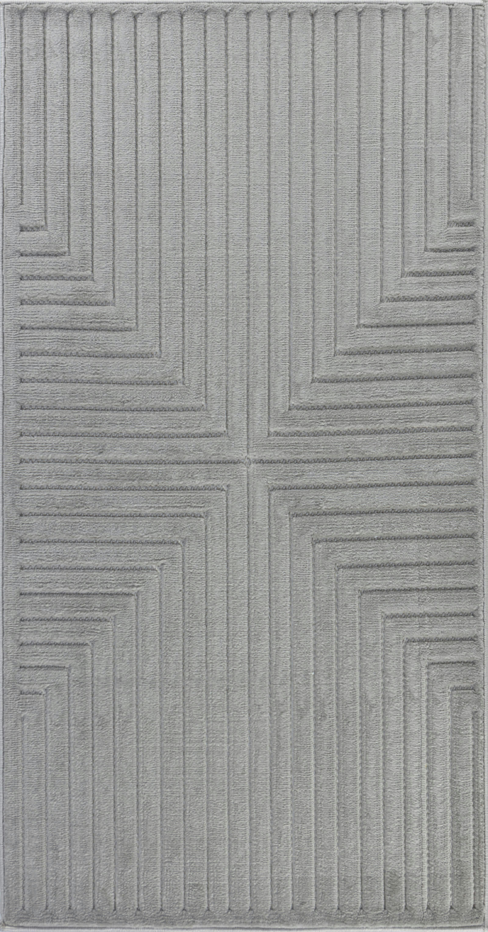 KIYOSHI - Tapis d'Intérieur/d'Extérieur Hygge Gris 80x150