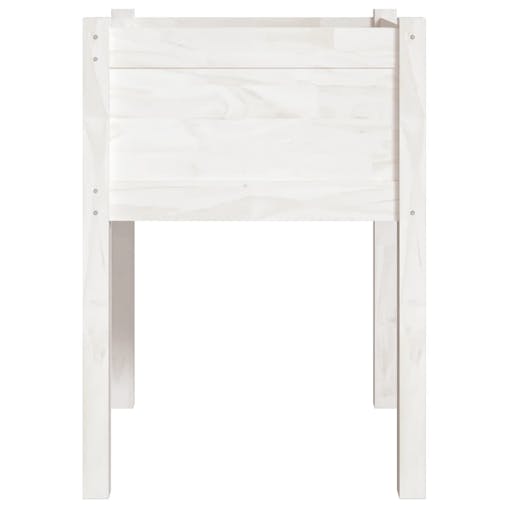 NNEVL Garden Planters 2 pcs White 50x50x70 cm Solid Pinewood