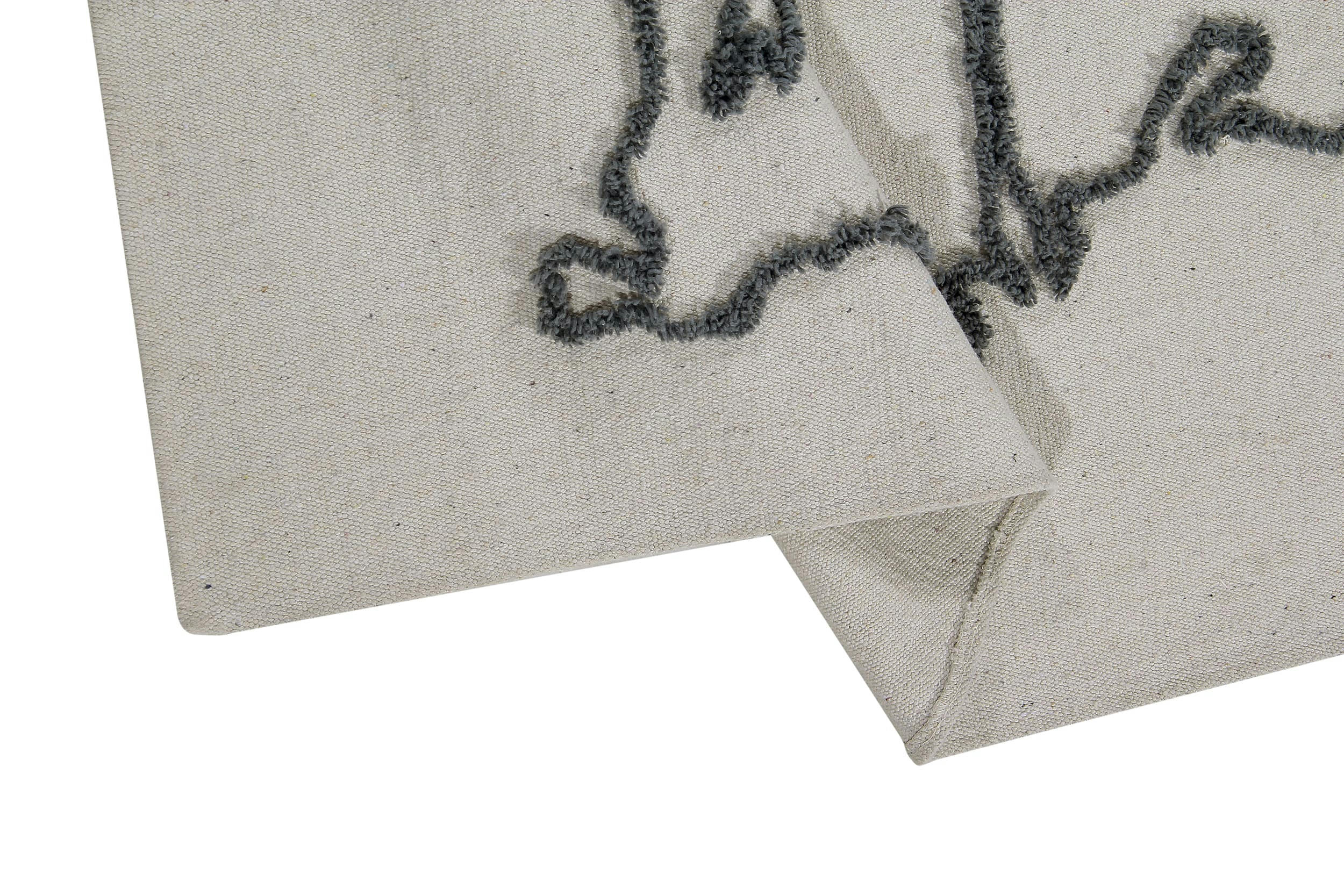 BACK-TO-SCHOOL - Tenture carte en coton beige 120x160