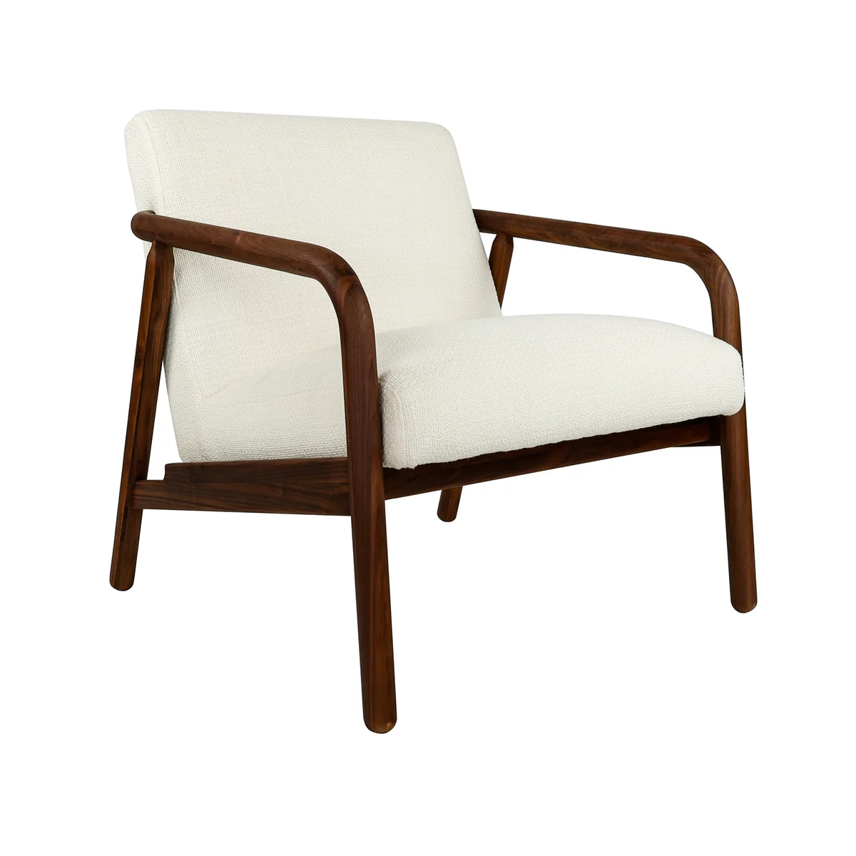 Studio Zondag - SZ1 Lounge Stuhl, Nussbaum / beige