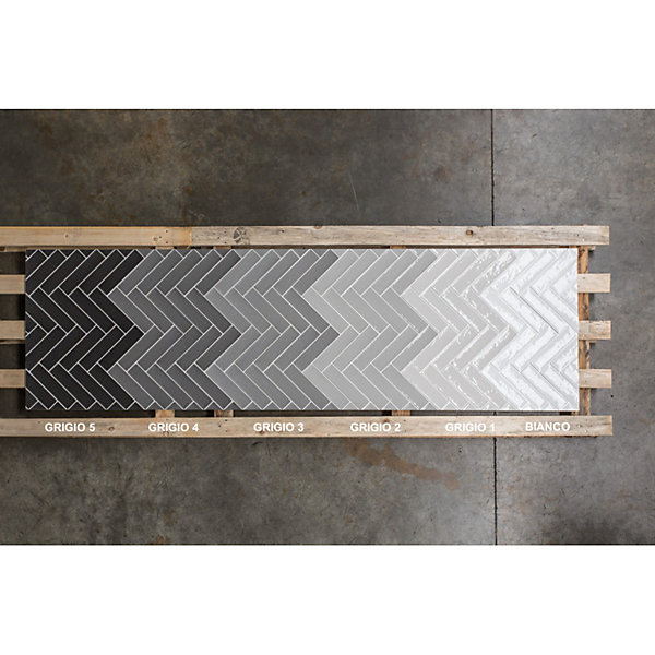 Carrelage mur effet zellige gris 6,5x26,6 cm CROMIA26 GRIGIO 3