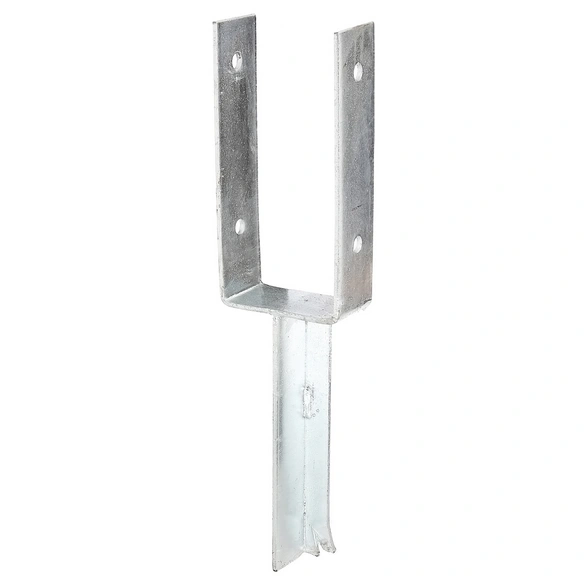 U-Pfostenträger, Rohstahl, BxL: 91 x 400 mm
