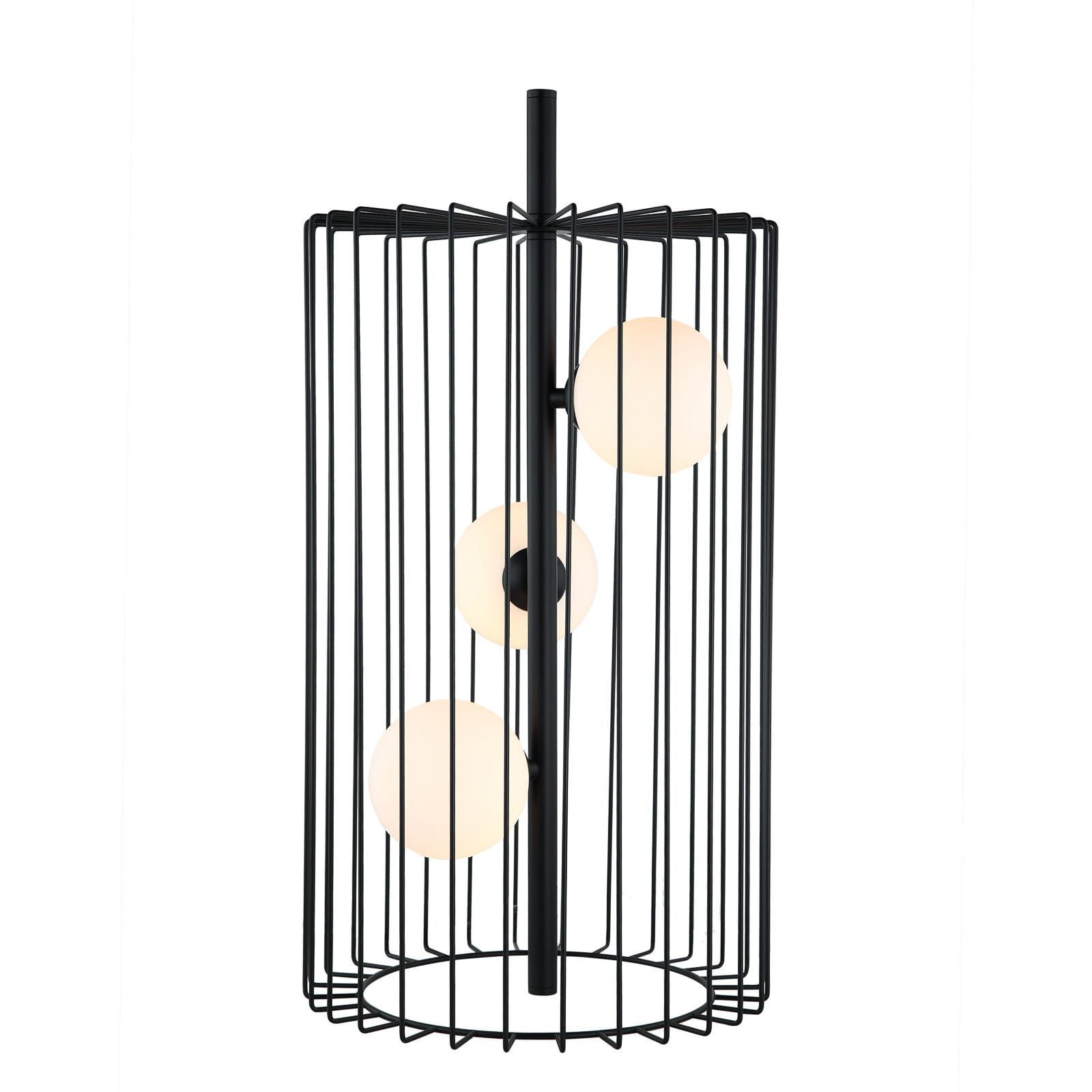 Lampa stołowa nowoczesna czarno-biała HAYDEN 3xG9x25W wys:56cm Italux