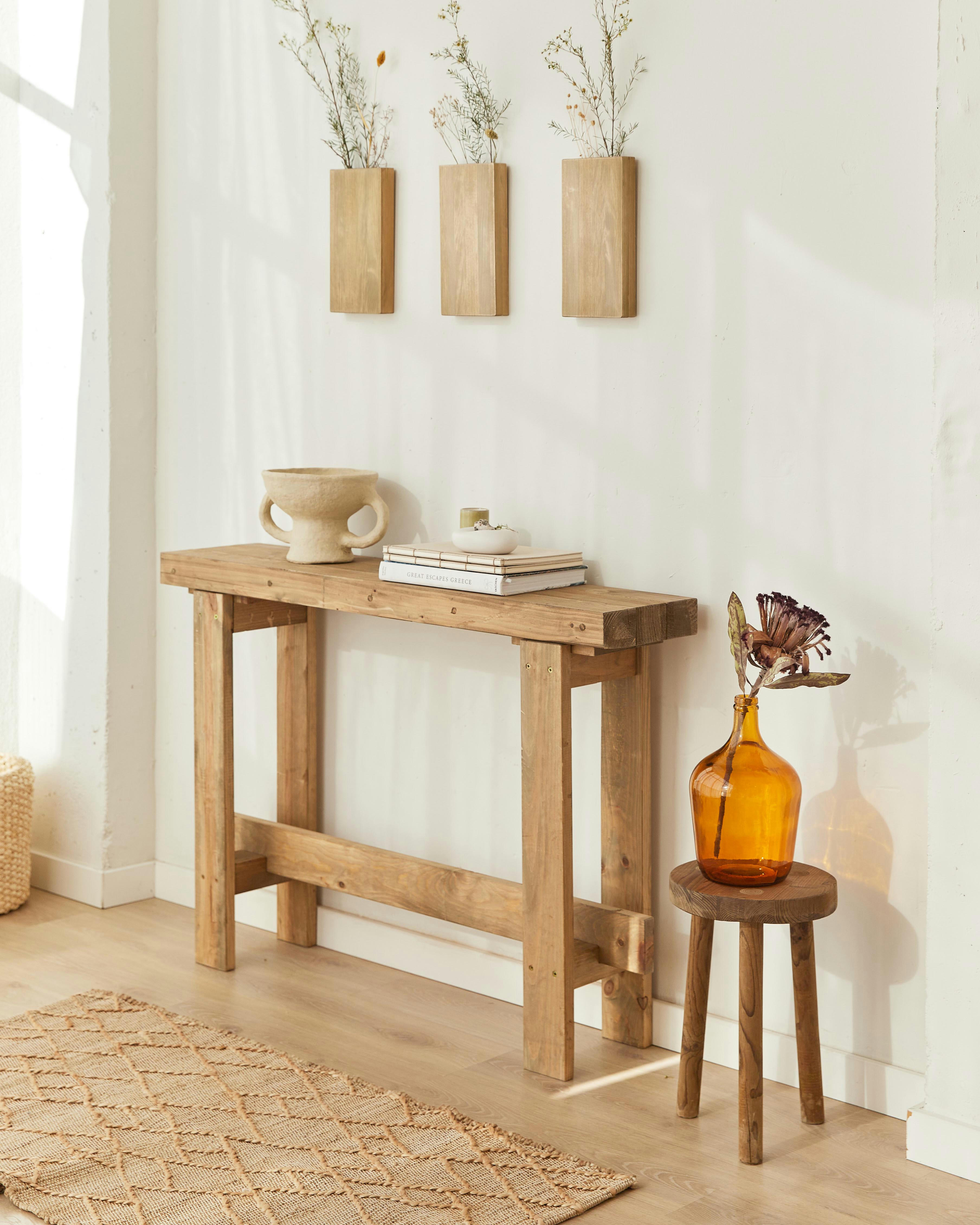 ZINEK - Console en bois d'épicéa massif