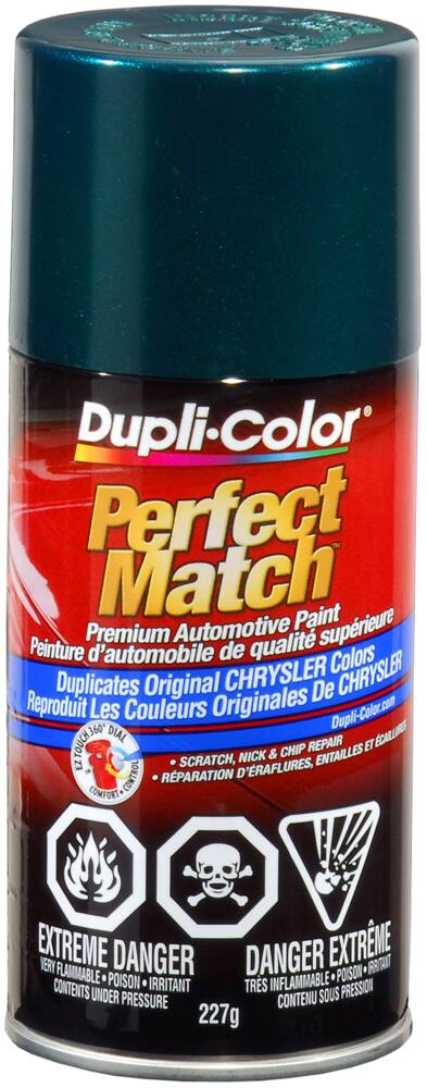 Dupli-Color Perfect Match Premium Acrylic Lacquer Automotive Aerosol Spray Paint, Emerald Green Pearl (PGF, QGF), 227-g