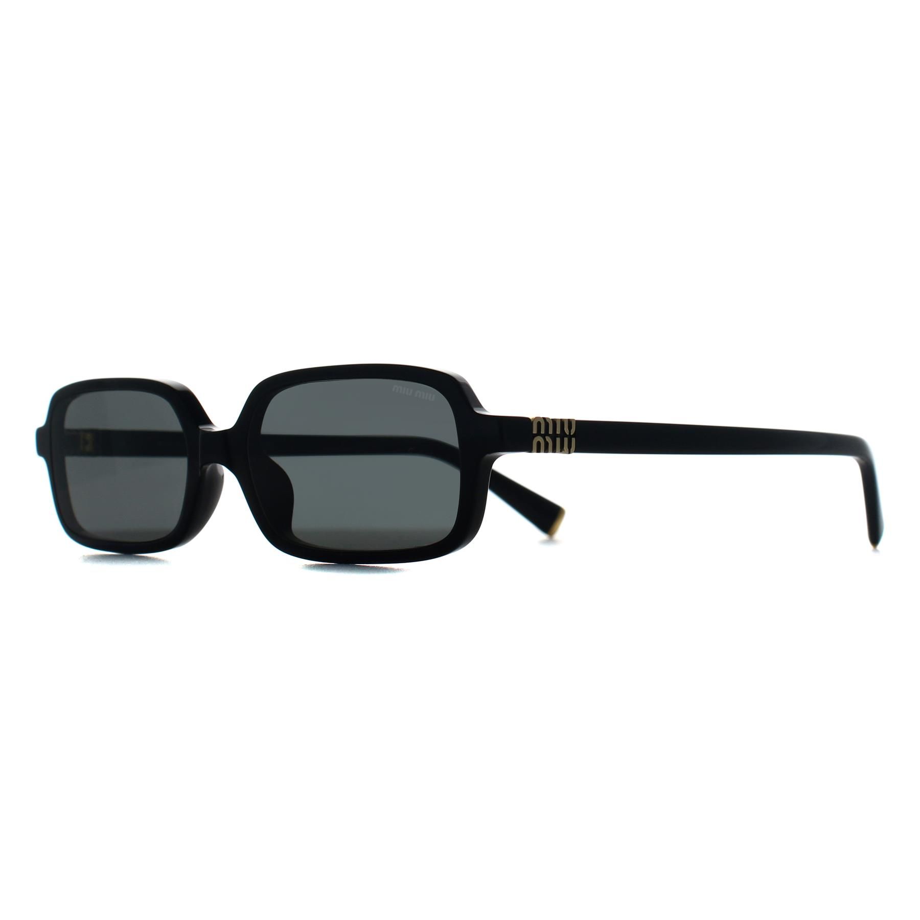 Miu Miu Rectangle Black Dark Grey MU11ZS