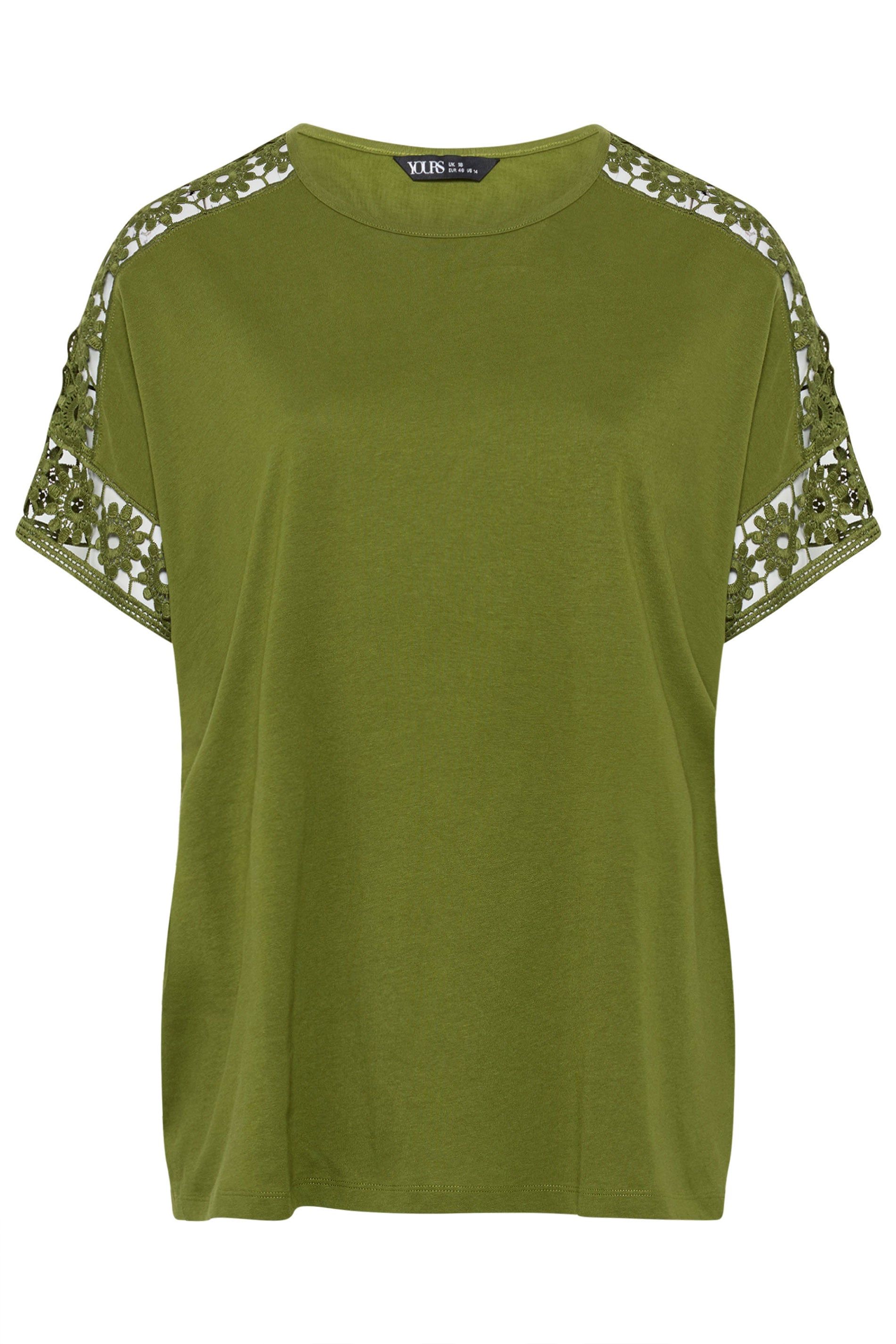 Yours Crochet Sleeve T-Shirt