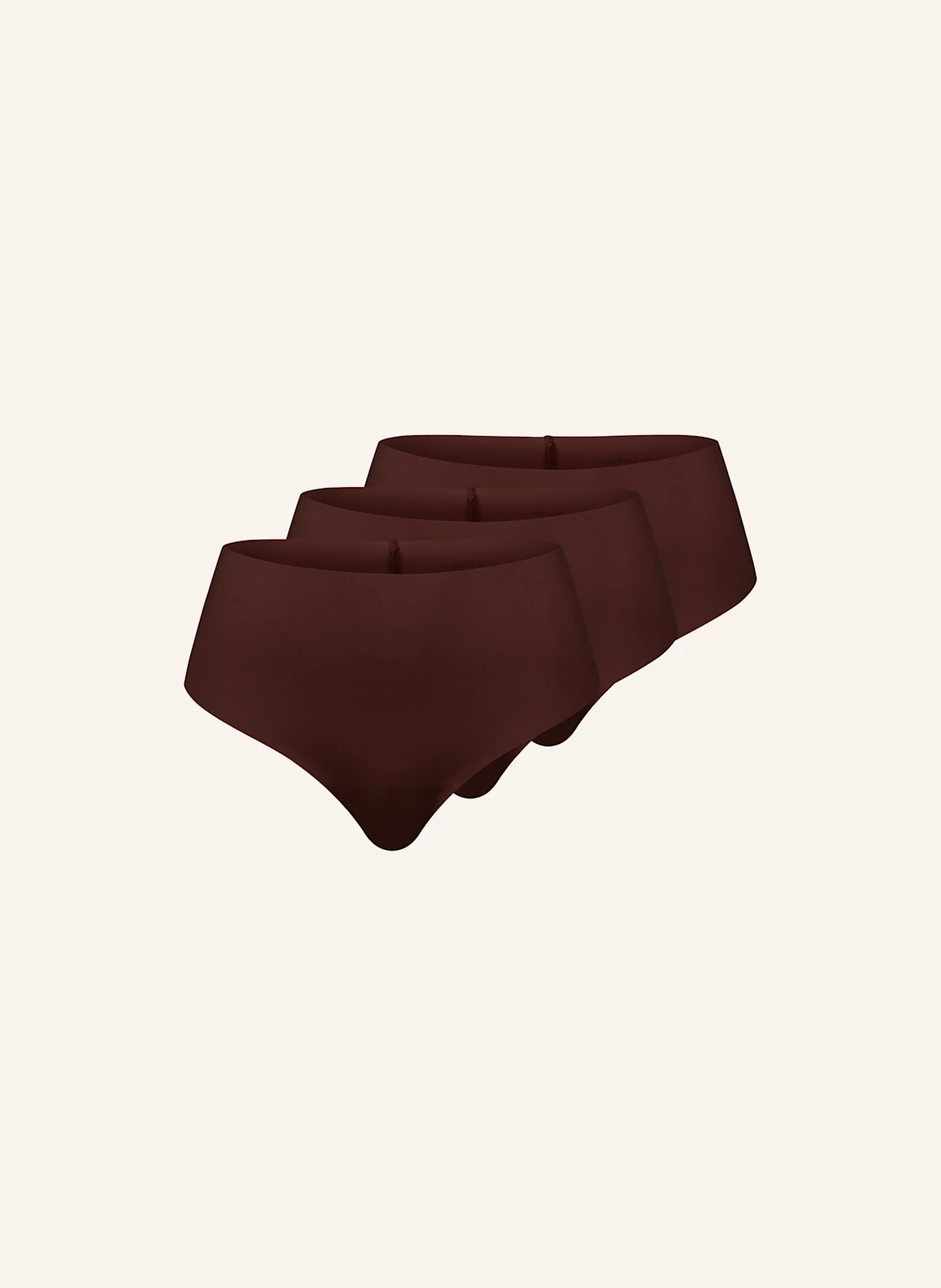 erlich textil 3er Pack Casual Cotton High Waist Brazil String mit Baumwolle (aus kontrolliert biologischem Anbau) - nahtlose Kanten