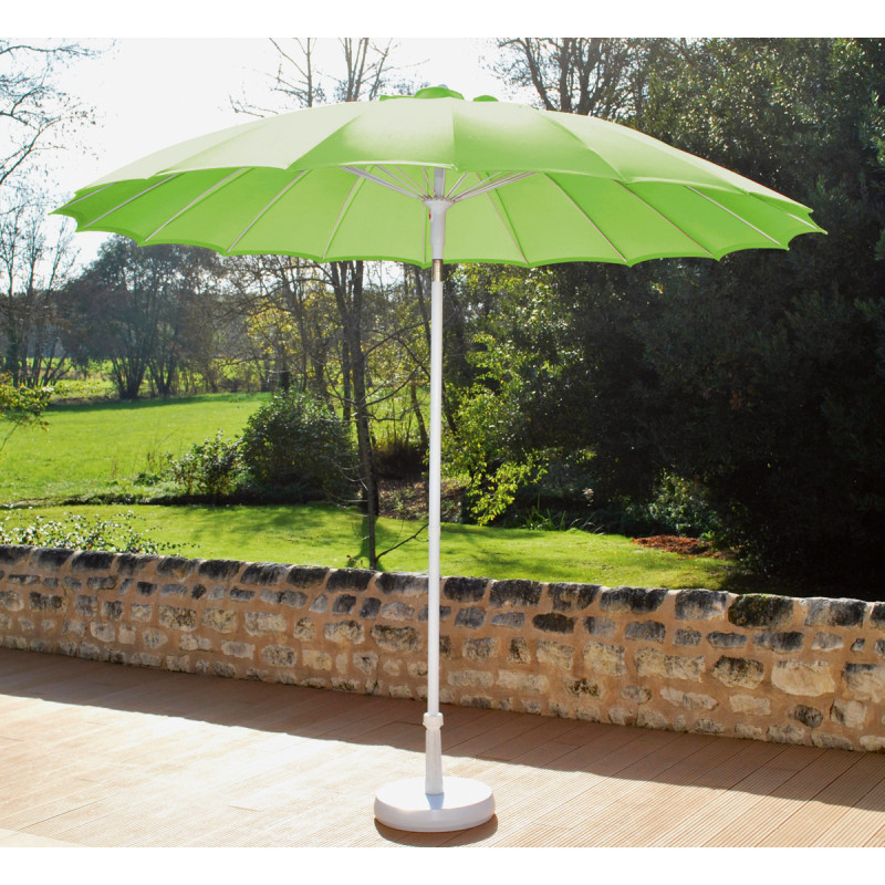 Parasol droit inclinable Pagoda anis Ø 270 cm
