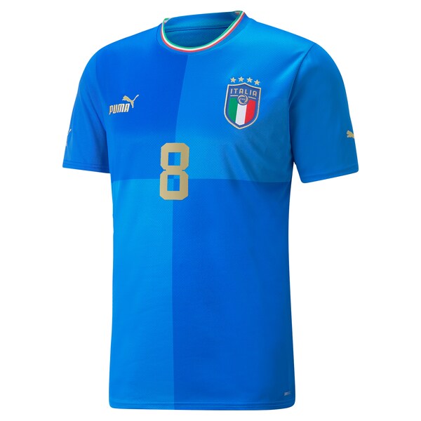 Jorginho Italy National Team Puma 2022/23 Home Replica Player Jersey - Blue