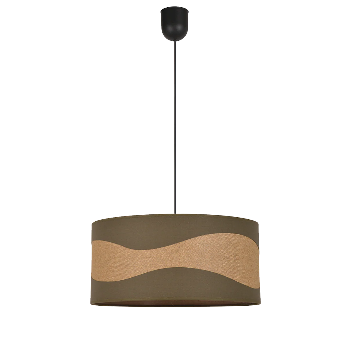 Suspension DUNE coloris Kaki et beige 18 x 38 cm