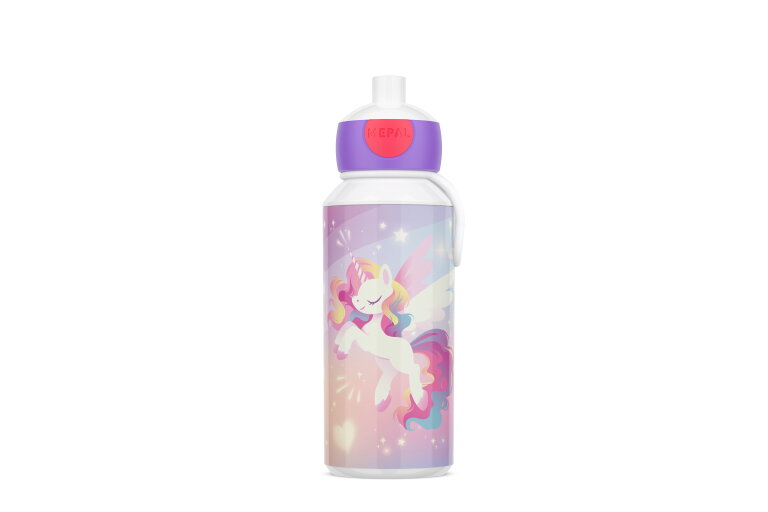 drinkfles pop-up campus 400 ml - unicorn glow