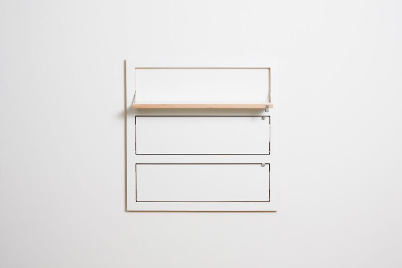 Fläpps plank 80x80-3 - Wit