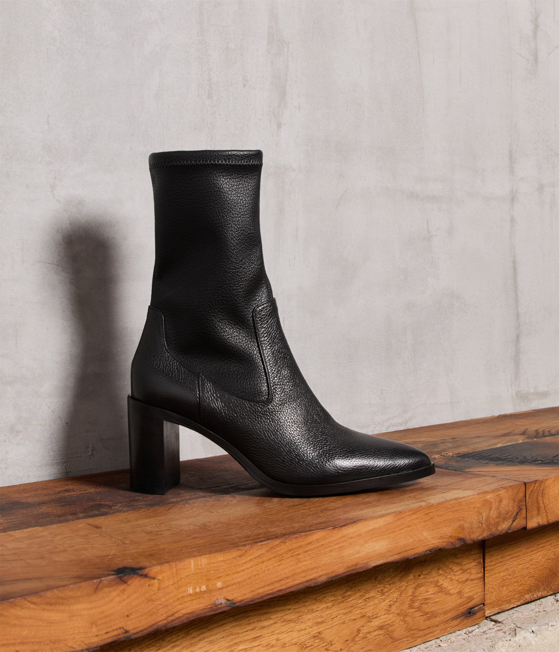 Boots stretch noires Elsa
