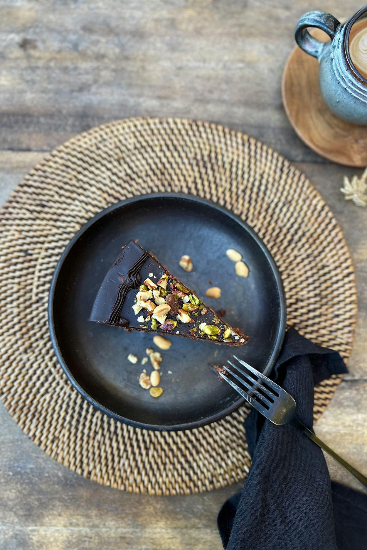 COLONIAL - Set de table en rotin naturel brun