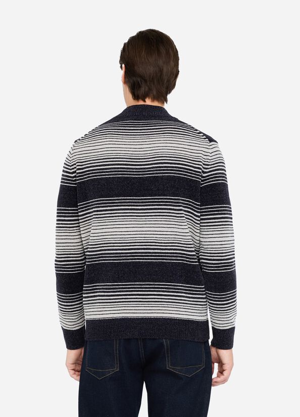 Maglia in ciniglia a righe