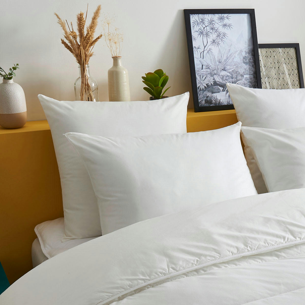 EMILE - Lot de 2 Oreillers MEDIUM Extra-Doux - Coton Bio  50x70 cm - Wake Me G
