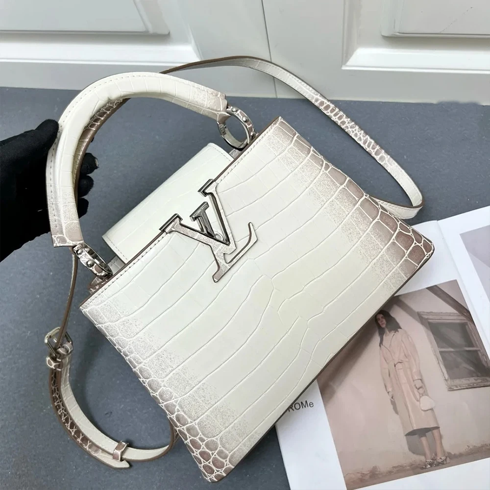 Louis Vuitton LV N98177 Matte White Himalayan Gold Buckle