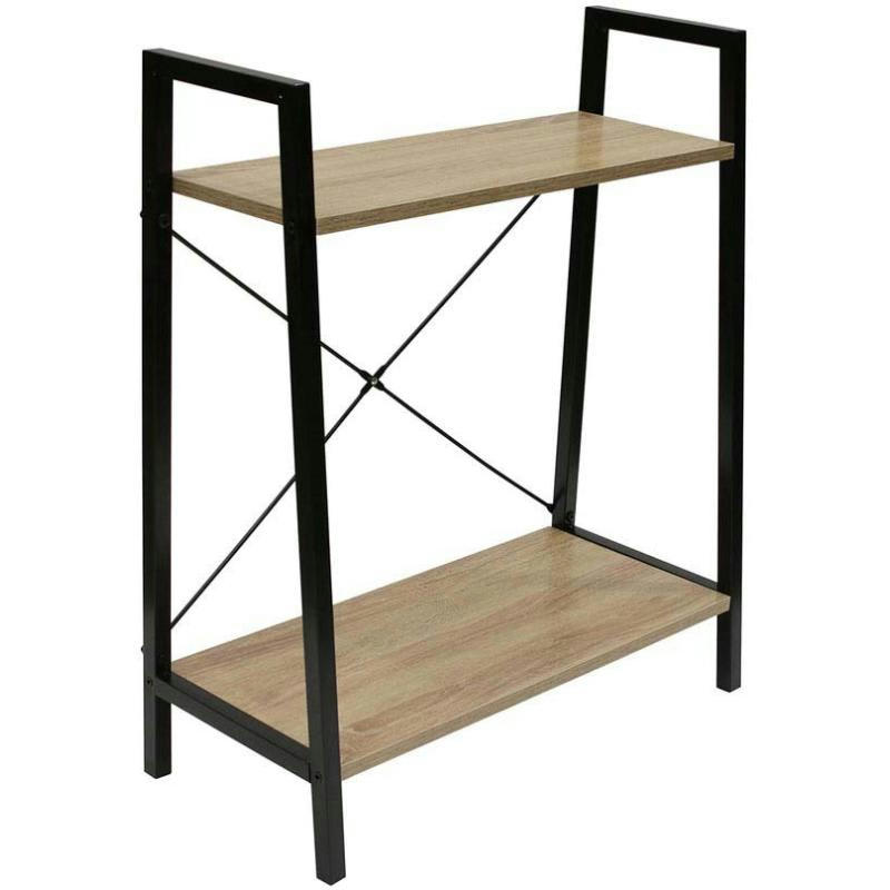 HOME FACTORY - Etagère 2 tablettes en bois et métal