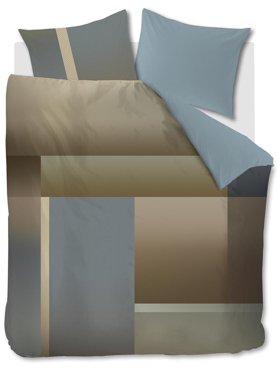 Kardol dekbedovertrek Sloane Square - 260x200/220 cm - blauw grijs