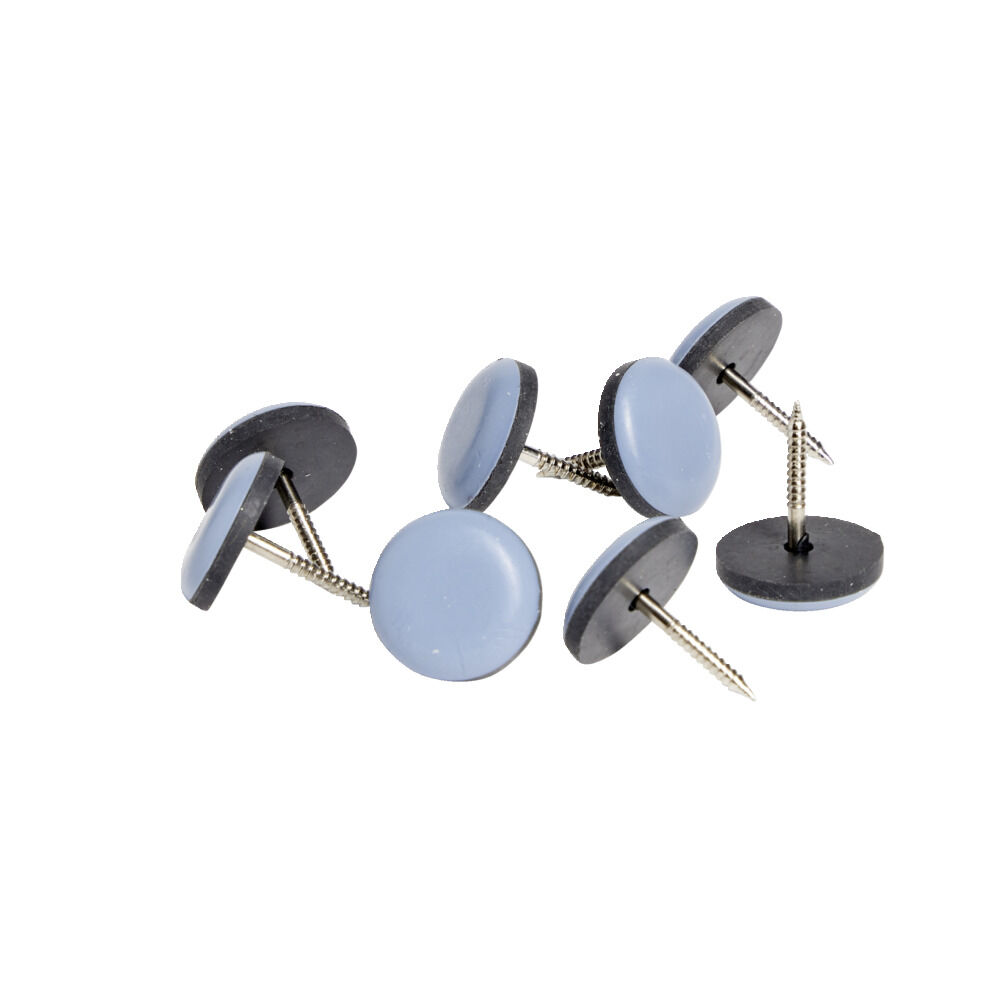 Lot de 8 patins téflon à clouer Ø2cm