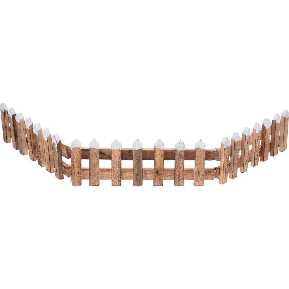 Bordure de No&euml;l en bois pour extérieur