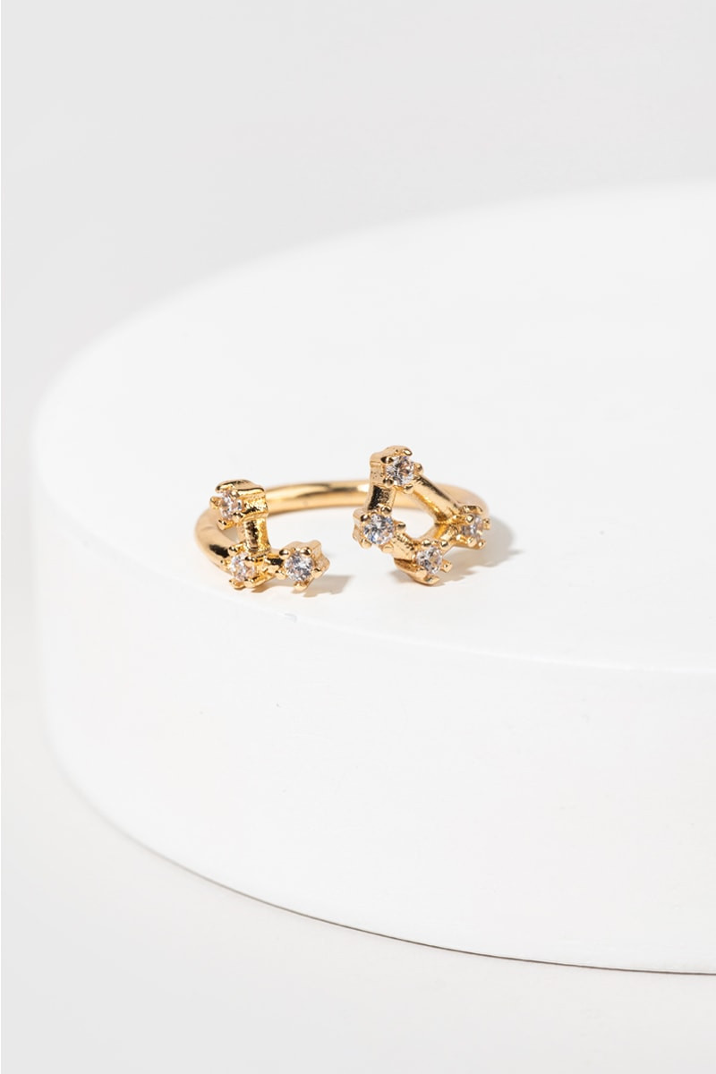 Zodiac Constellation CZ Ring