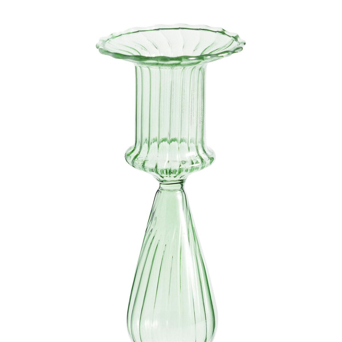 Bougeoir en verre H20,3 cm, Chilava
