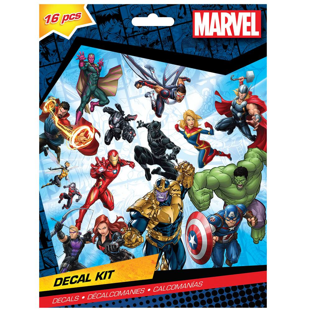 Assorted Marvel Characters Decal Kit