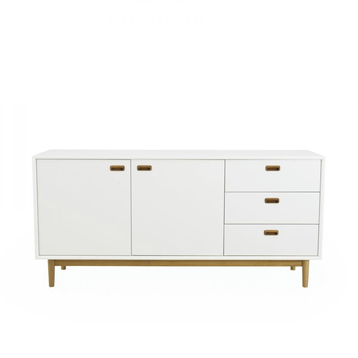 NEO - Buffet bas style moderne 170cm blanc
