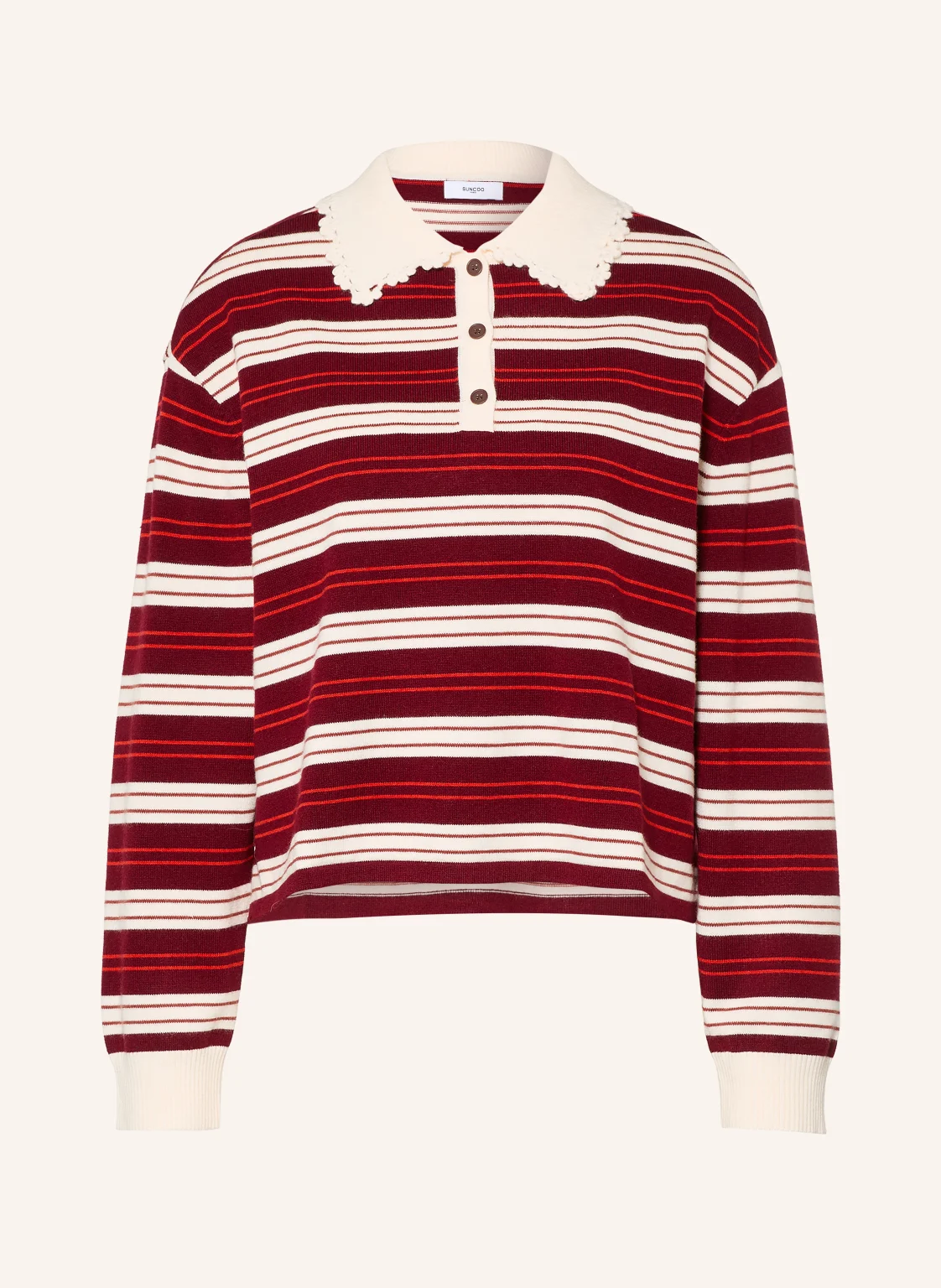 SUNCOO Strick-Poloshirt PREGO