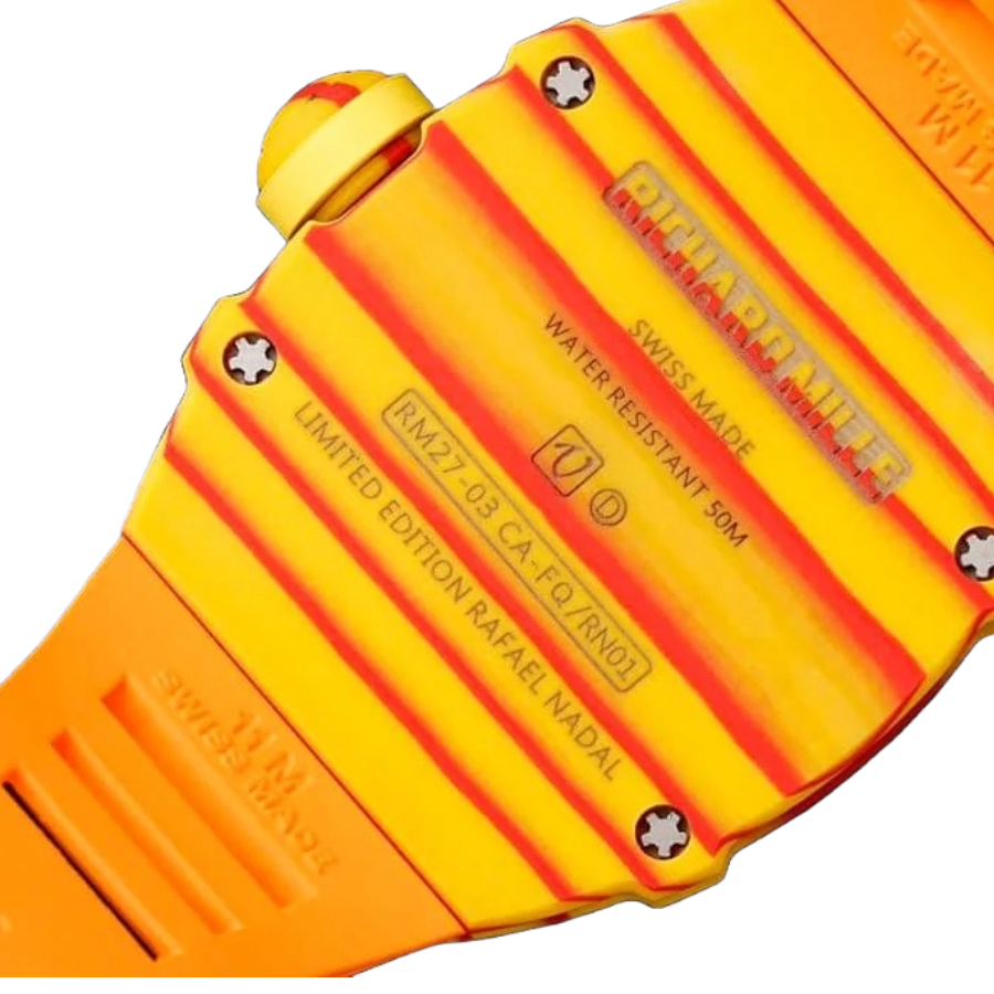 Richard Mille RM 27-03 Tourbillon “Rafael Nadal” Yellow Perfect Duplicate 1:1