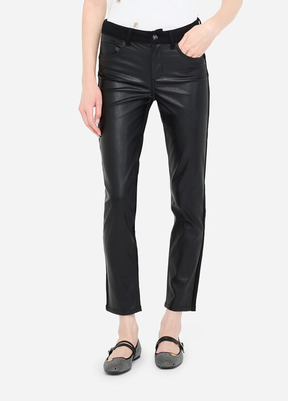 Pantaloni in tessuto spalmato