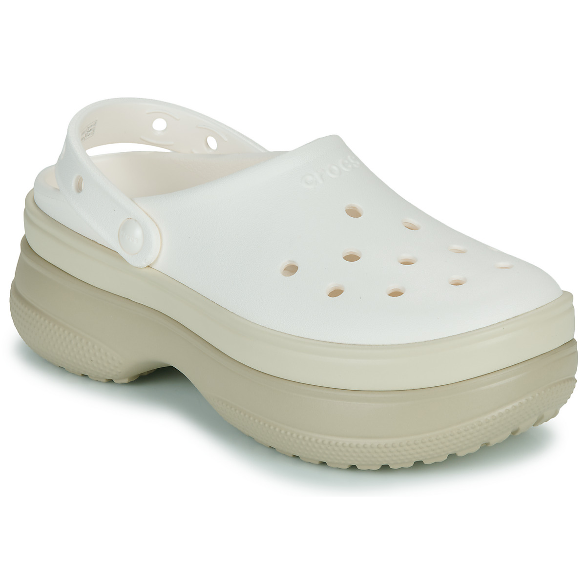Crocs - Classic Stacked Clog - White / Beige