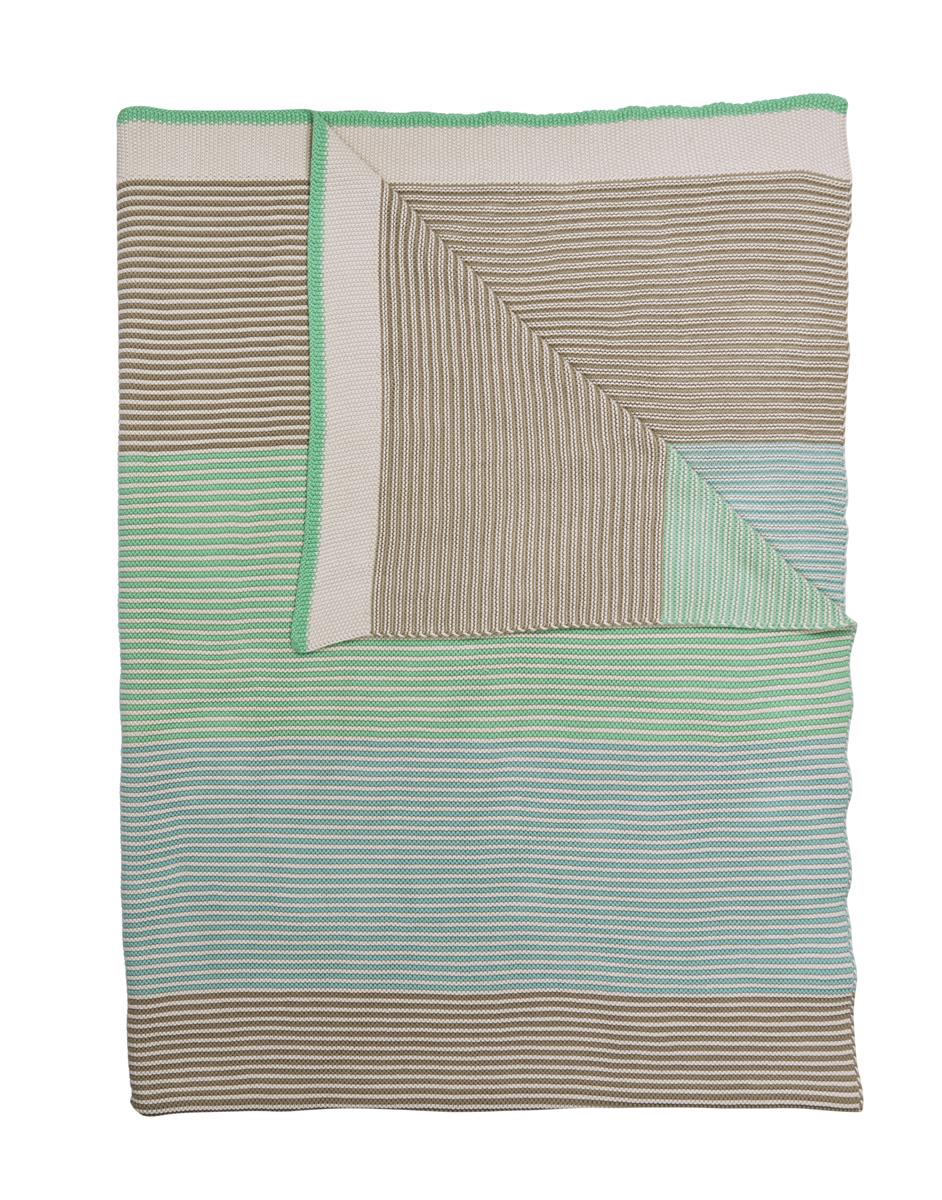 Pip Studio sprei Blockstripe - 130x170 cm - licht groen