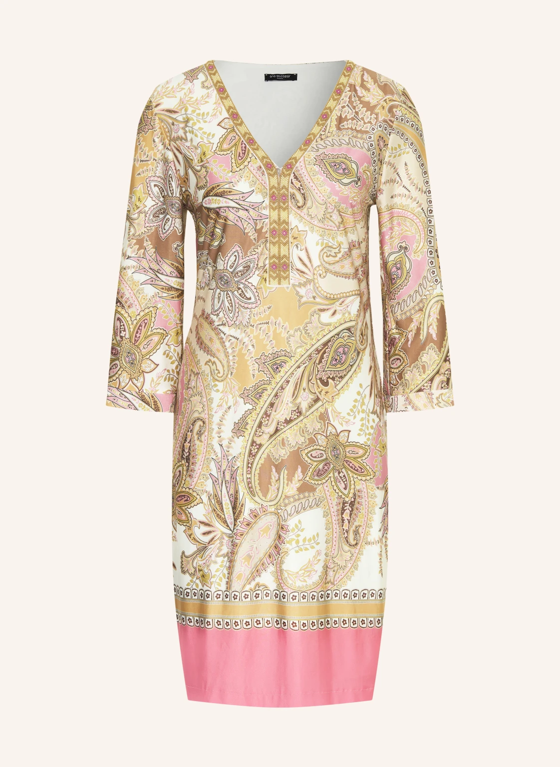 Ana Alcazar Jerseykleid mit Schmuckperlen und 3/4-Arm