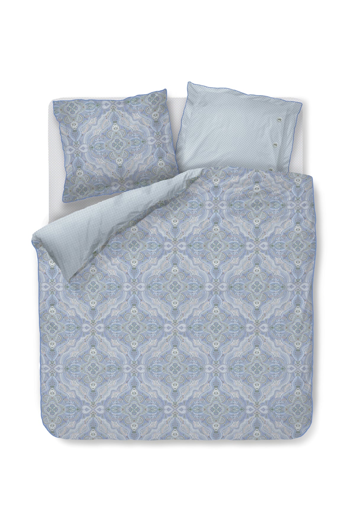 Pip Studio Moon Flower - 260 x 200/220 cm - Licht blauw
