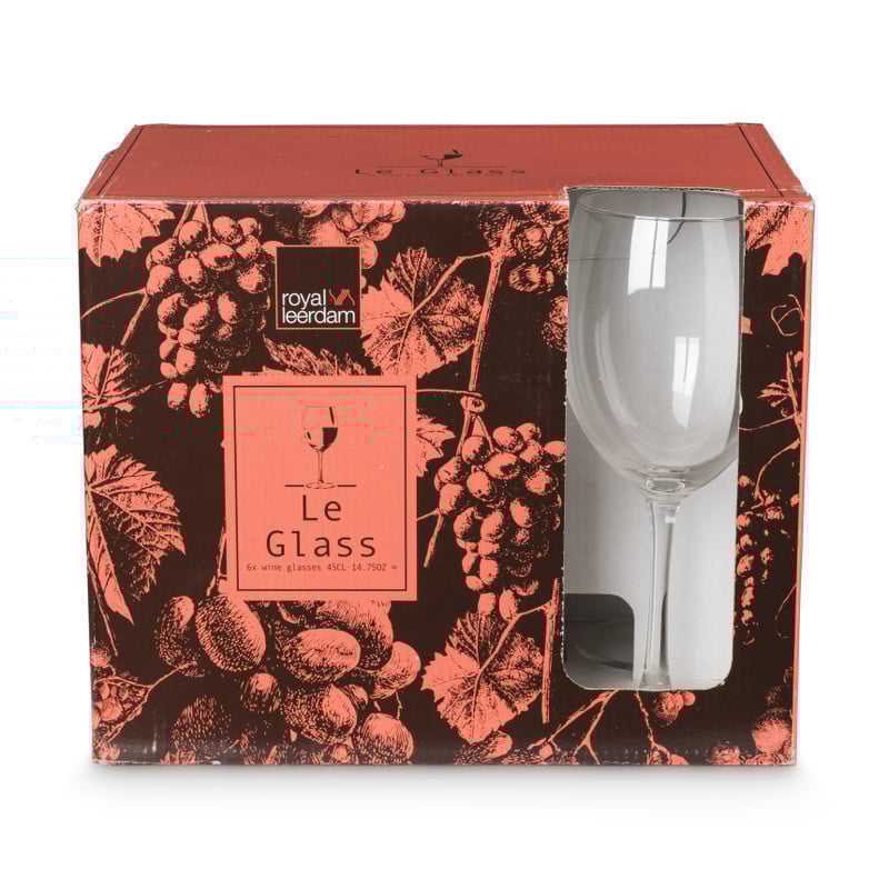 Royal Leerdam wijnglazen - 450 ml - set van 6