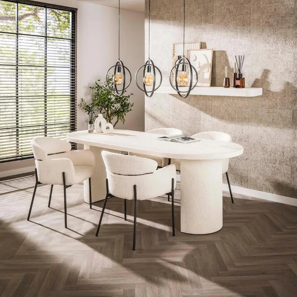 Nest of Nora Eettafel ovaal 215 cm - Marmer composiet