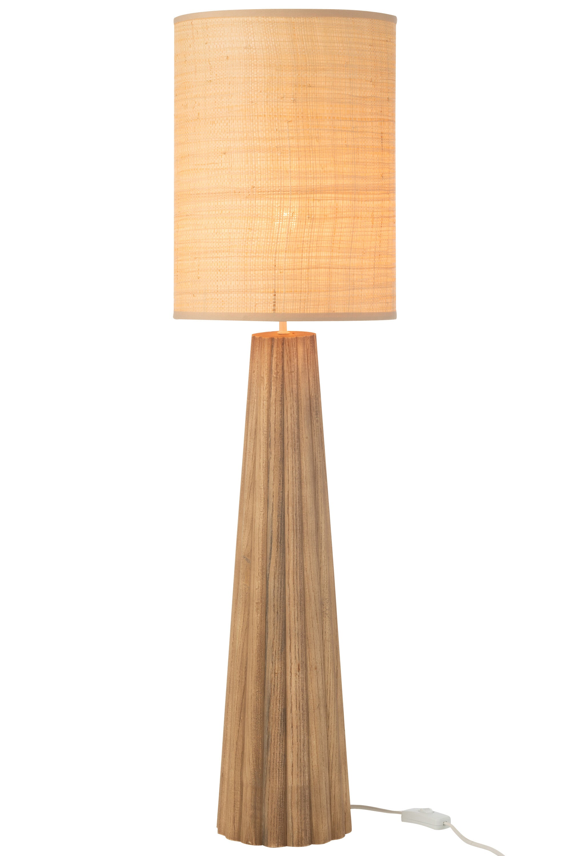 J-Line lamp Paraplu Ailanthus - hout - naturel - large