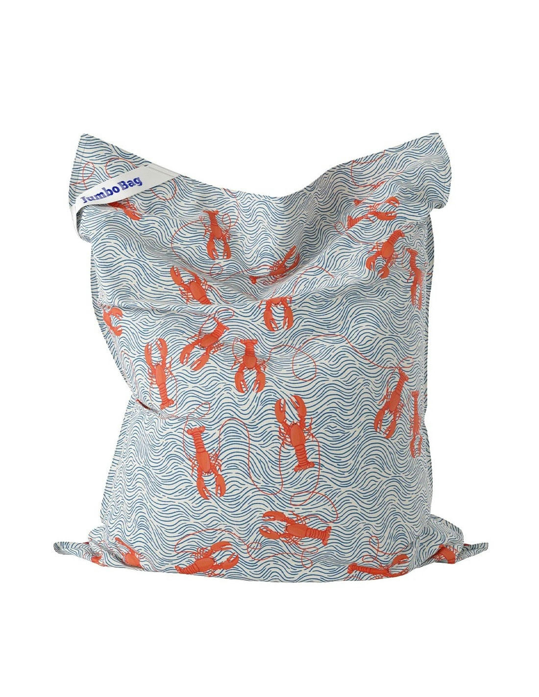 JUMBO PRINTED - Pouf géant d'extérieur en tissu imprimé Lobster
