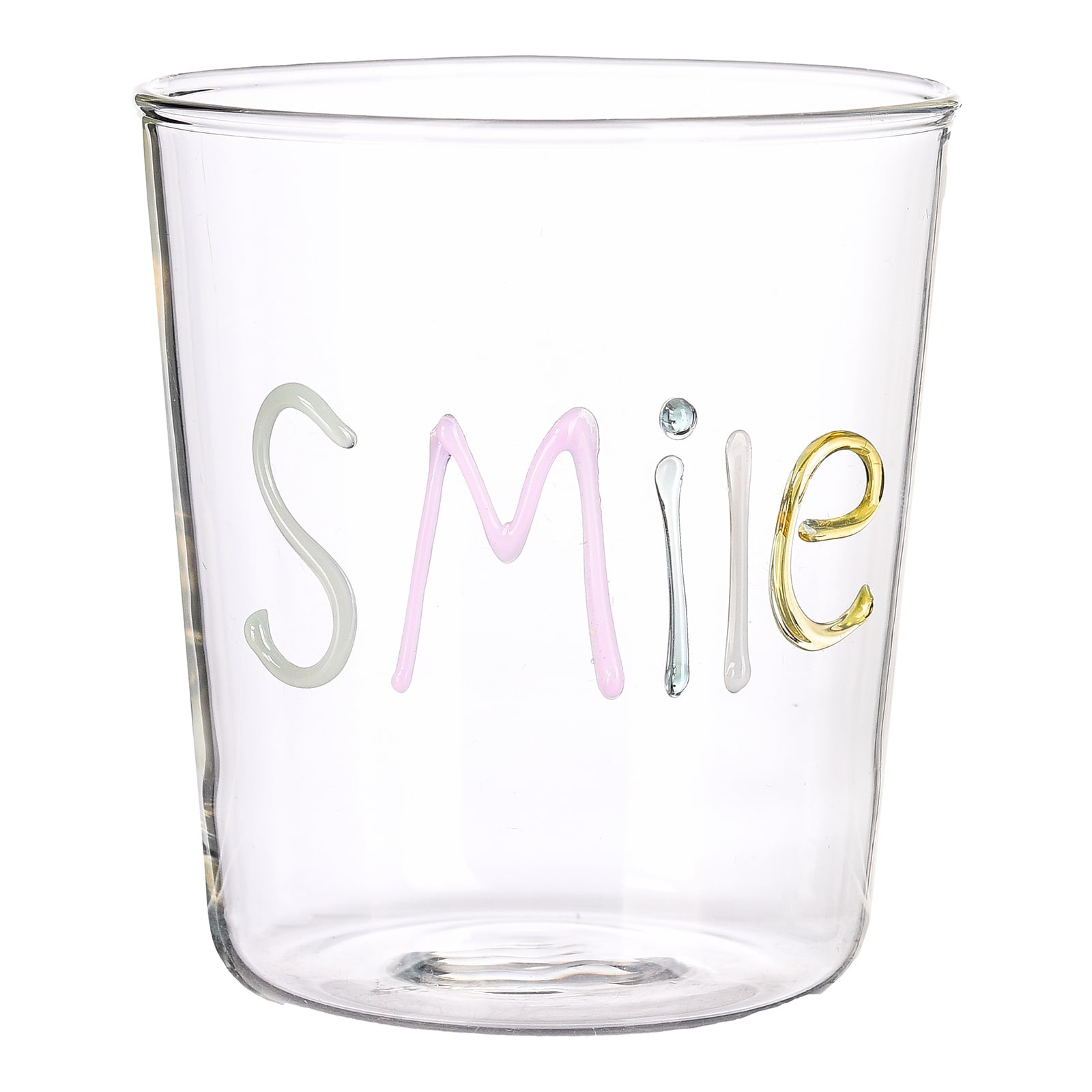 Trinkglas Smile Bunt, ⌀ 8.5 cm, H 95 mm