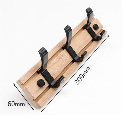 NNEOBA Fashion Style Bedroom Furniture Coat Rack Clothes Hanger Hooks Living Room Closet Bamboo Hat Racks Coat Hanger Wall Hook