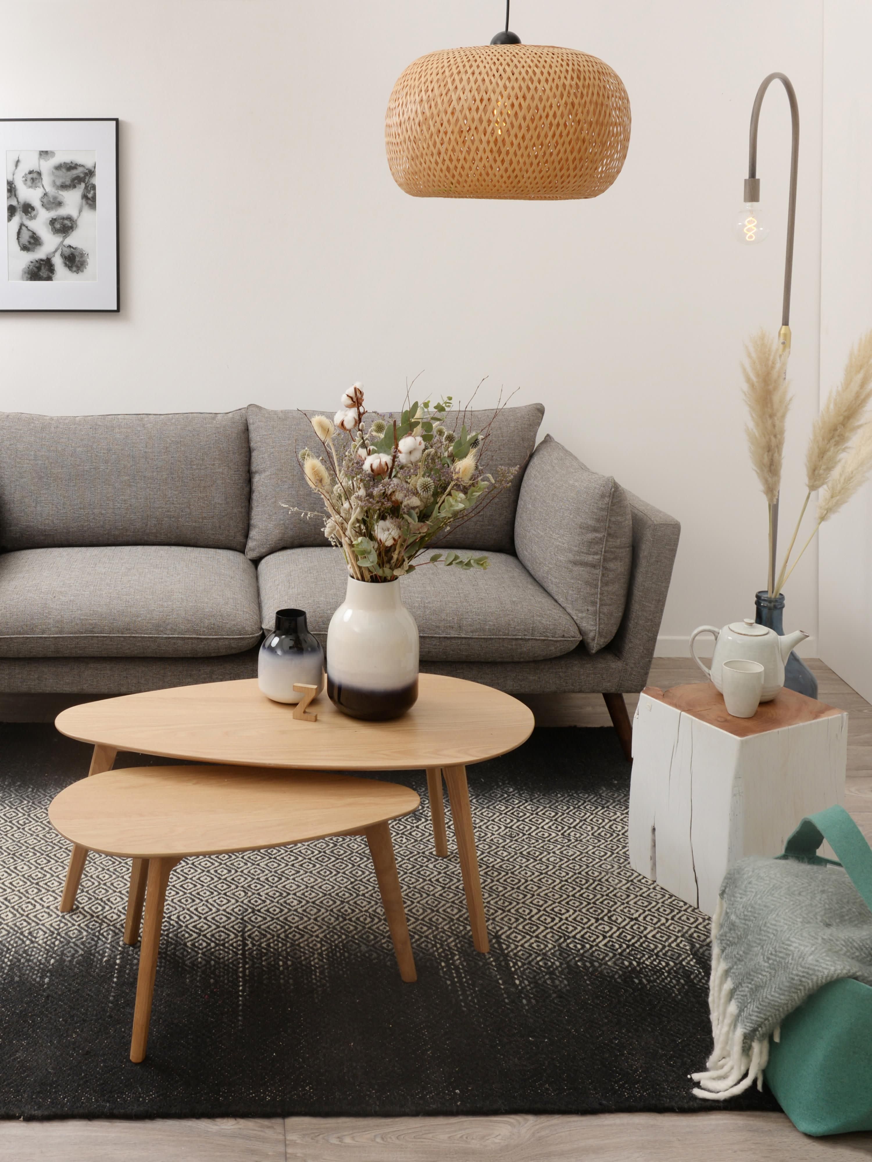 Holz-Couchtische Bloom, 2er-Set